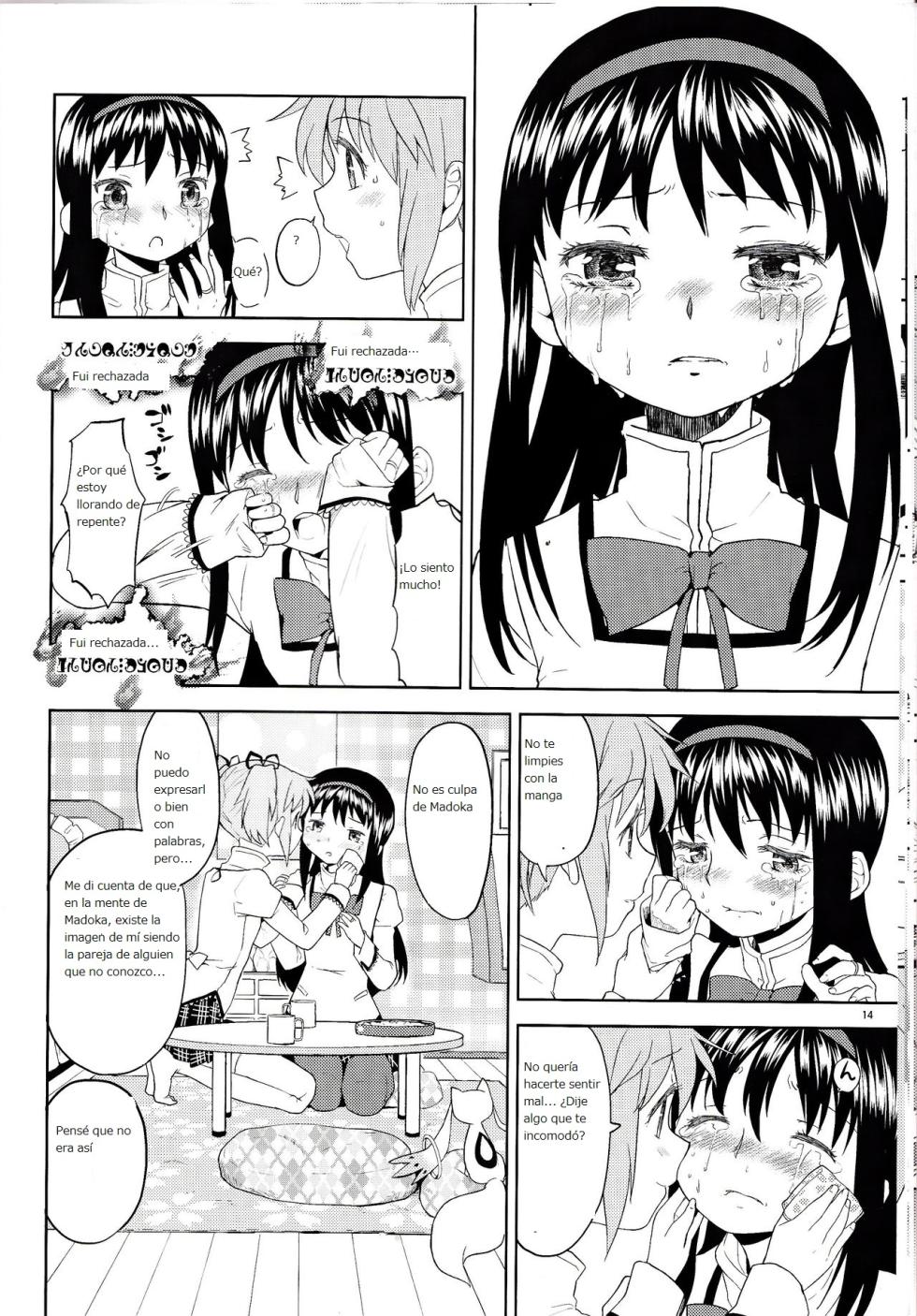 [Nedaore (Ayane)] Onnanoko Naisho Space | Espacio Onnanoko Naisho (Puella Magi Madoka Magica) [Spanish] [CristoferDeLosAndes] [Digital] - Page 15