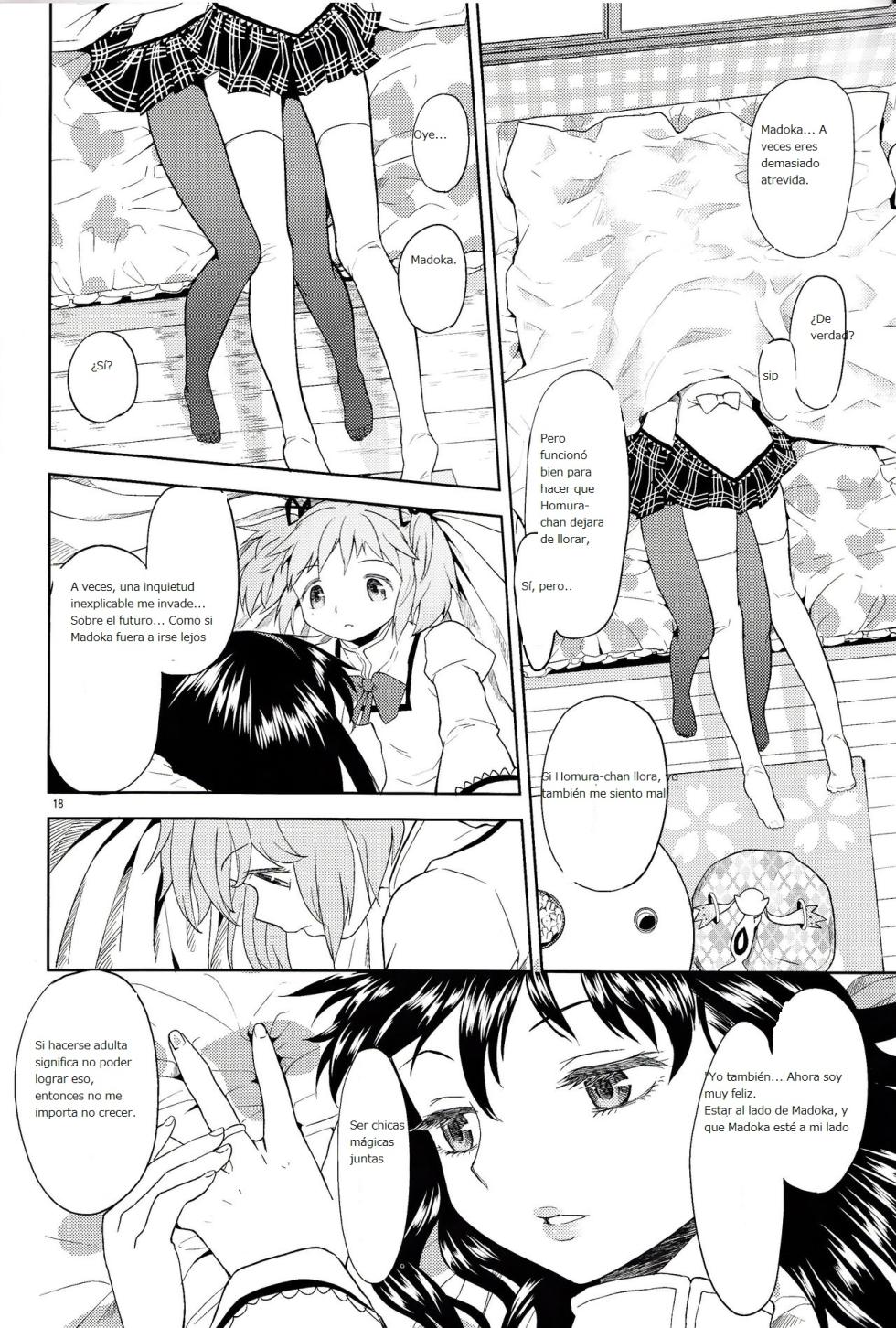 [Nedaore (Ayane)] Onnanoko Naisho Space | Espacio Onnanoko Naisho (Puella Magi Madoka Magica) [Spanish] [CristoferDeLosAndes] [Digital] - Page 19