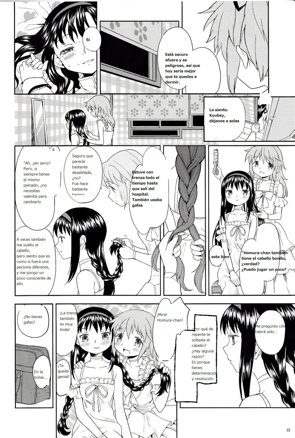 [Nedaore (Ayane)] Onnanoko Naisho Space | Espacio Onnanoko Naisho (Puella Magi Madoka Magica) [Spanish] [CristoferDeLosAndes] [Digital] - Page 23