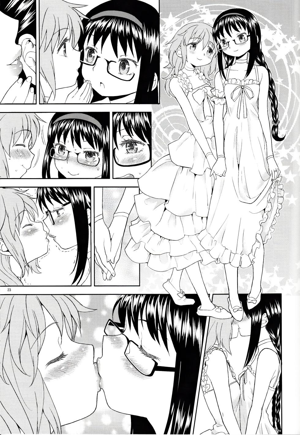 [Nedaore (Ayane)] Onnanoko Naisho Space | Espacio Onnanoko Naisho (Puella Magi Madoka Magica) [Spanish] [CristoferDeLosAndes] [Digital] - Page 24