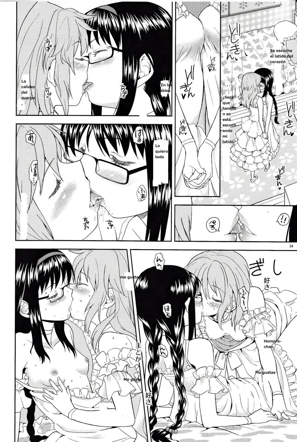 [Nedaore (Ayane)] Onnanoko Naisho Space | Espacio Onnanoko Naisho (Puella Magi Madoka Magica) [Spanish] [CristoferDeLosAndes] [Digital] - Page 25