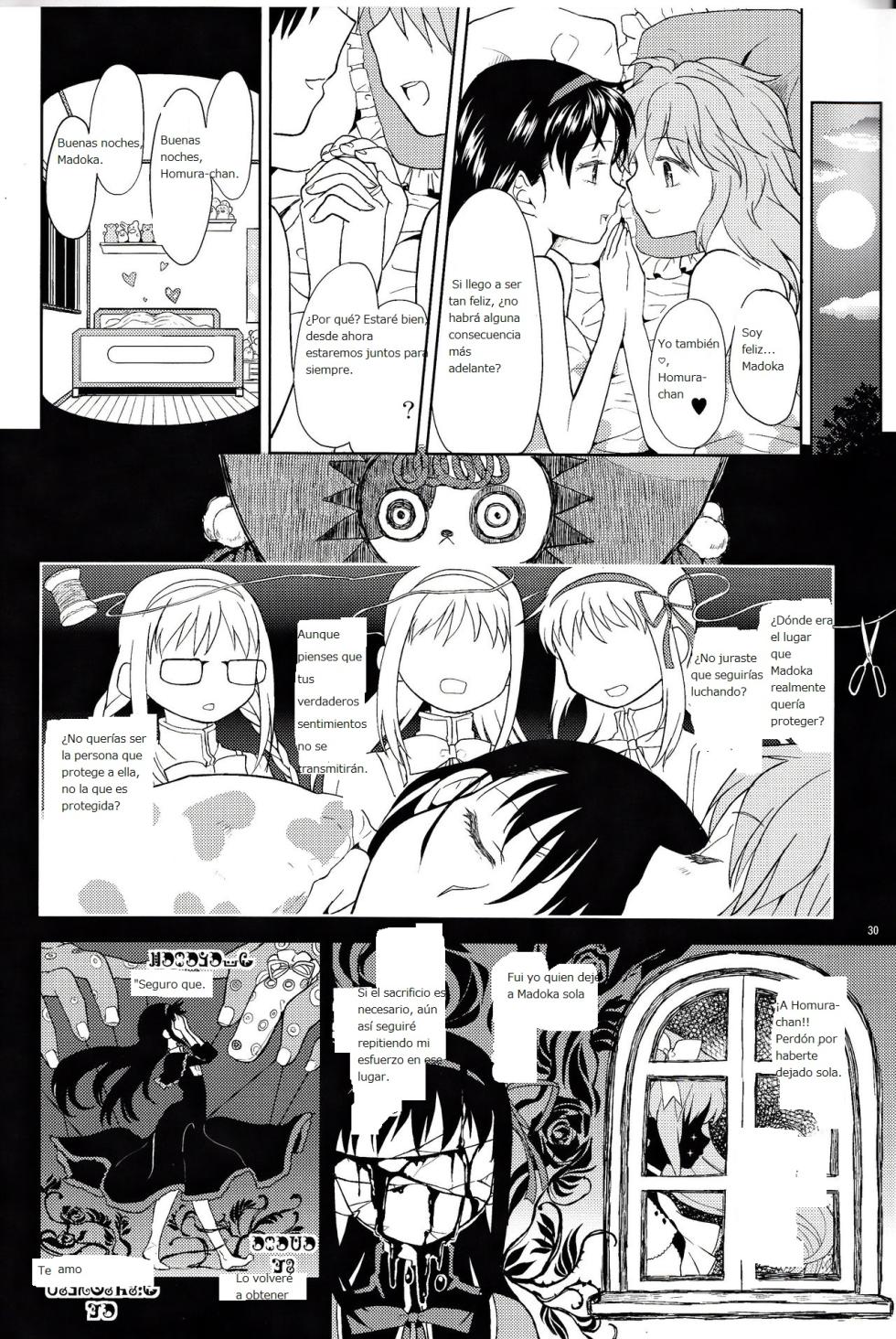 [Nedaore (Ayane)] Onnanoko Naisho Space | Espacio Onnanoko Naisho (Puella Magi Madoka Magica) [Spanish] [CristoferDeLosAndes] [Digital] - Page 31