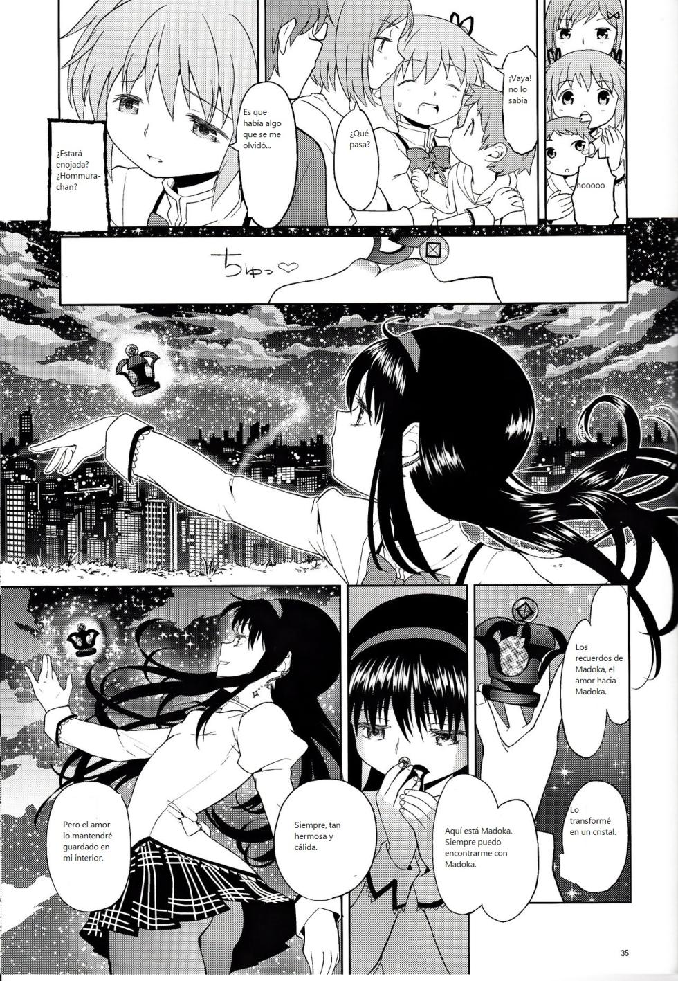 [Nedaore (Ayane)] Onnanoko Naisho Space | Espacio Onnanoko Naisho (Puella Magi Madoka Magica) [Spanish] [CristoferDeLosAndes] [Digital] - Page 36
