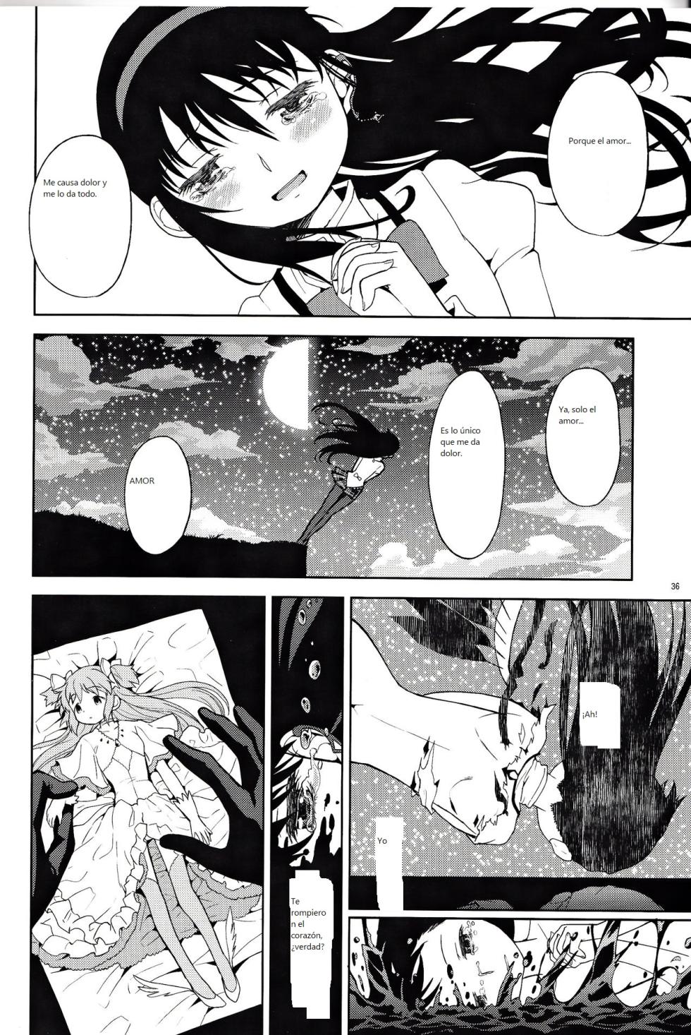 [Nedaore (Ayane)] Onnanoko Naisho Space | Espacio Onnanoko Naisho (Puella Magi Madoka Magica) [Spanish] [CristoferDeLosAndes] [Digital] - Page 37