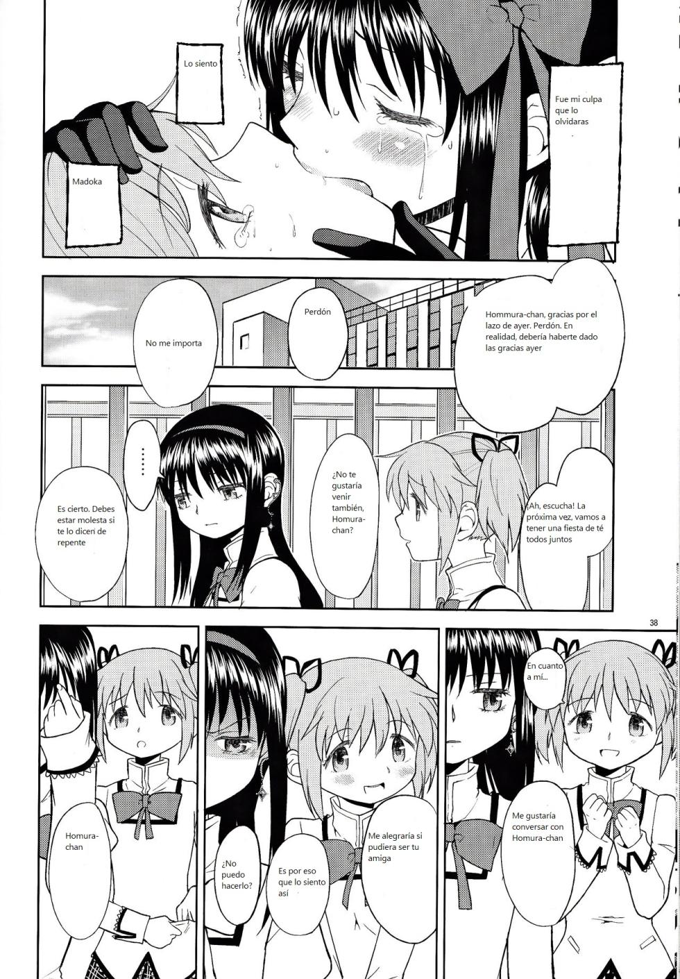 [Nedaore (Ayane)] Onnanoko Naisho Space | Espacio Onnanoko Naisho (Puella Magi Madoka Magica) [Spanish] [CristoferDeLosAndes] [Digital] - Page 39