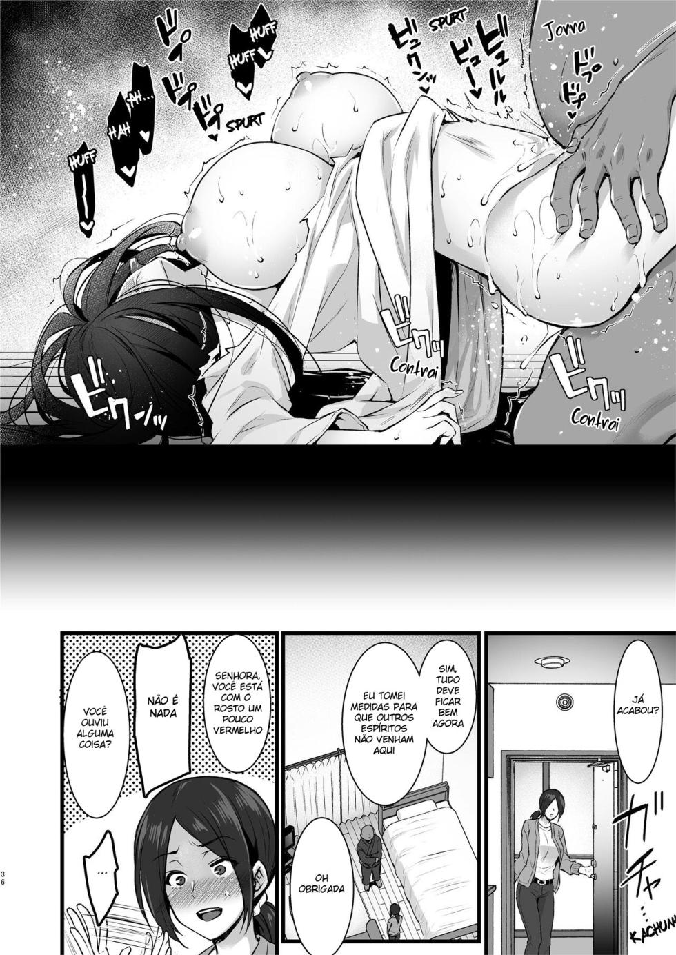 [Himeya (Abe Inori)] Rental Tanetsuke Oji-san Ghost ~Tera Umare no Tanetsuke Oji-san, Yuurei to Nonstop Hame Jorei~ [Portuguese-BR] [Digital] - Page 35