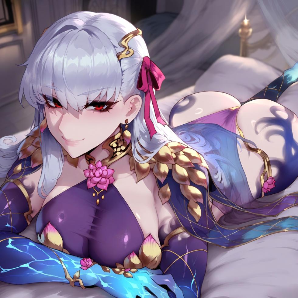 Kama (fate) seggs and pin-ups + Random Maid Ahri liu ai generated - Page 4