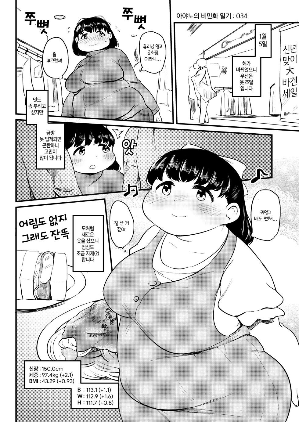[Fusa] Ayano-chan no Himanka Nikki | 아야노의 비만화 일기 [Korean] - Page 34