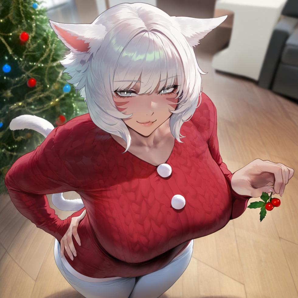 Holidays with cat-girl gf Y'shtola  liu ai generated - Page 5
