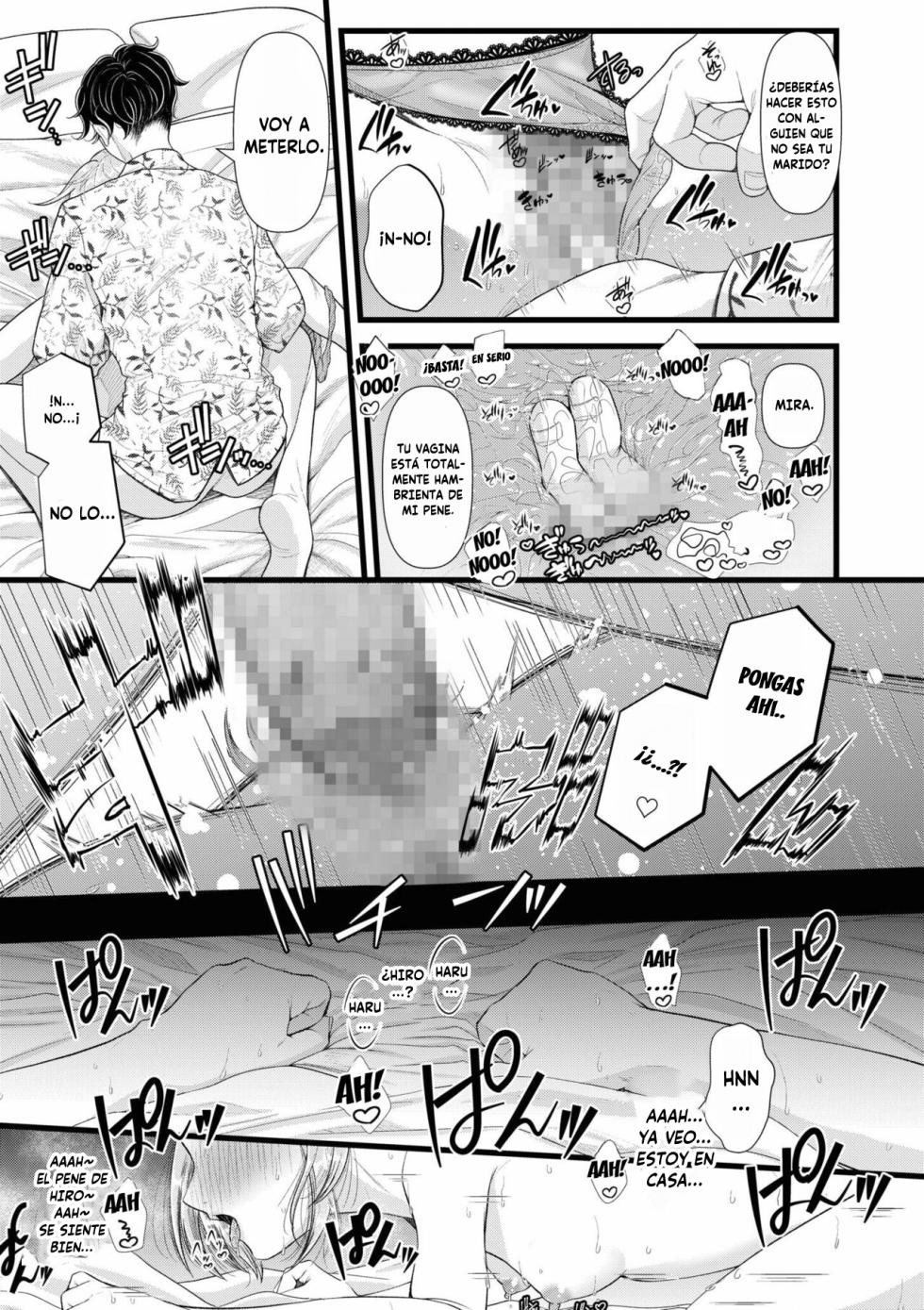 [Aoyama Denchi] Ienai Seishun Geki 〜Hatsukoi Aite to no NTR Shisshin Sex〜｜Un Drama Juvenil que No Puedo Contar ~Sexo que Lleva al Desmayo con mi Primer Amor en una Historia de Traición~ [Spanish] [Naoko no Fansub] - Page 19