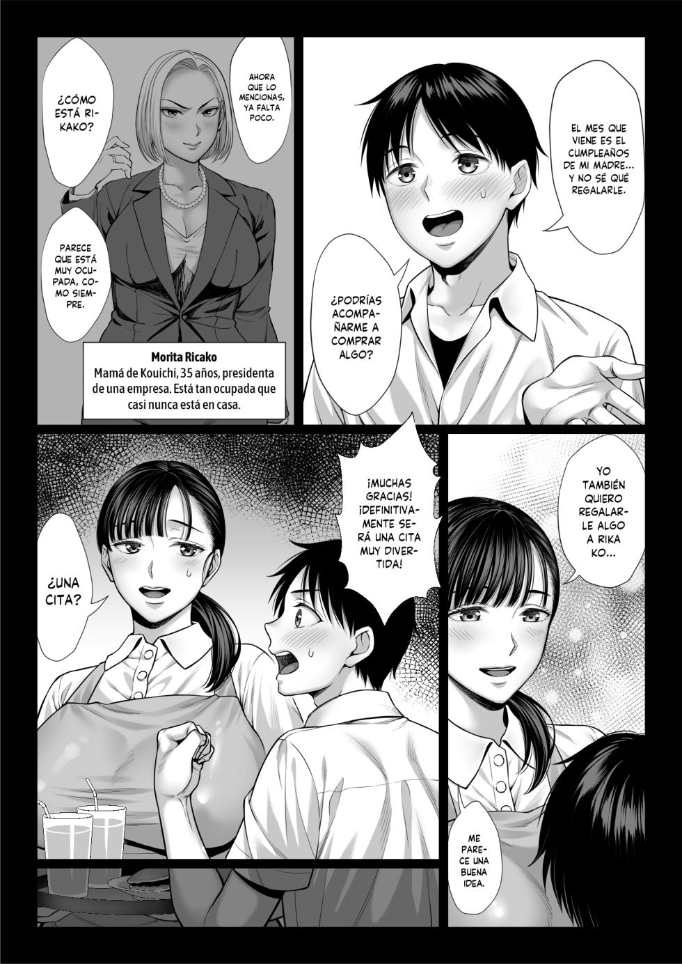 [Chinpan-bu (Chinpan)] Zutto Akogare Datta Dōkyūsei no Mama to Yareta Hanashi | La Historia de Cómo Pude Acostarme con la Mamá de un Compañero de Clase que Siempre Había Deseado [Spanish] [MandaloAsiNoma] [Incomplete] - Page 8