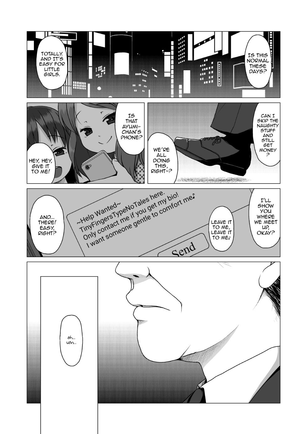 [Shichiten Battou (Miyasaka Takaji)] The Timid and Homely Elementary School Girl Can't Refuse Compensated Dating. [English] [Digital] - Page 2