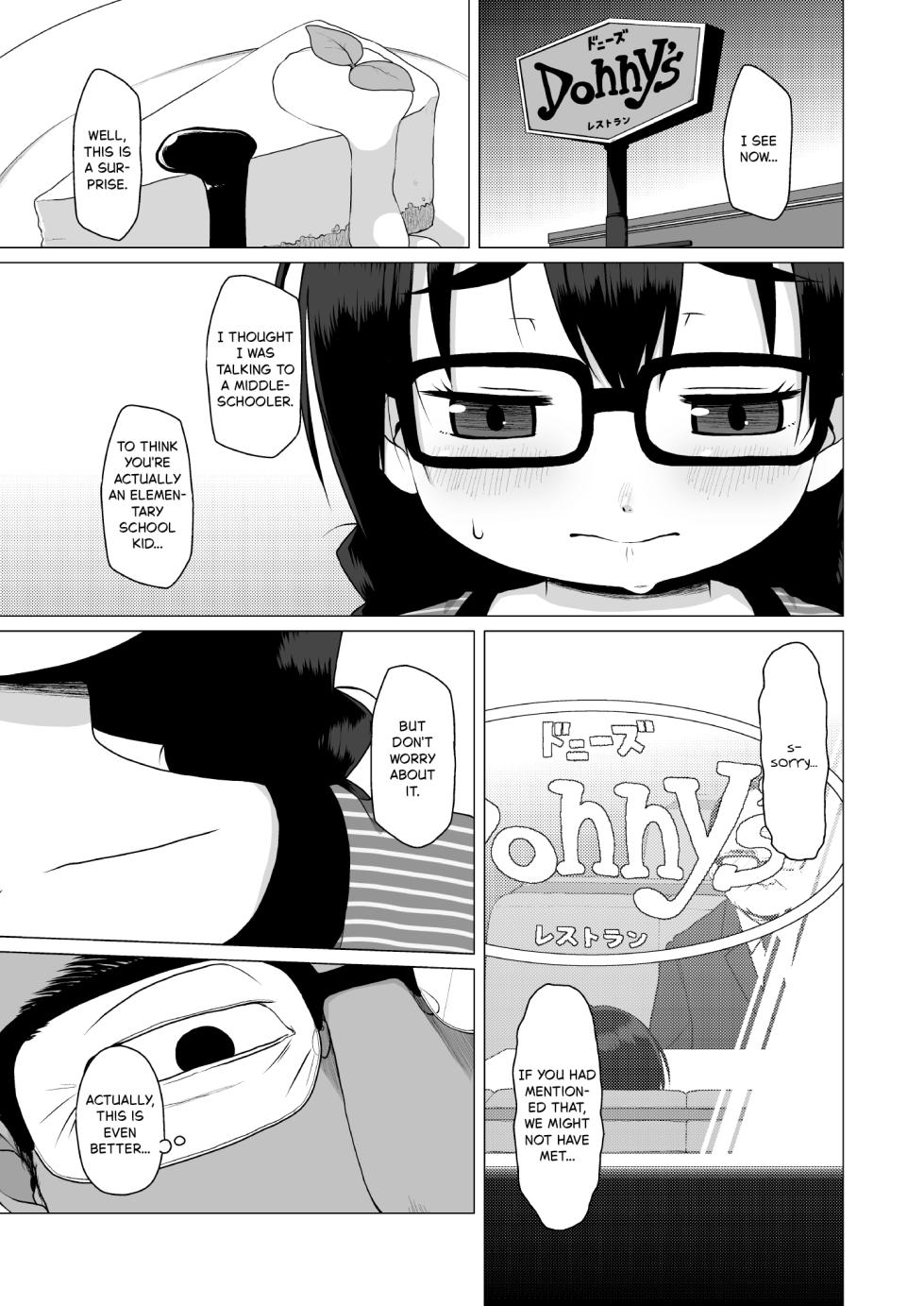 [Shichiten Battou (Miyasaka Takaji)] The Timid and Homely Elementary School Girl Can't Refuse Compensated Dating. [English] [Digital] - Page 4