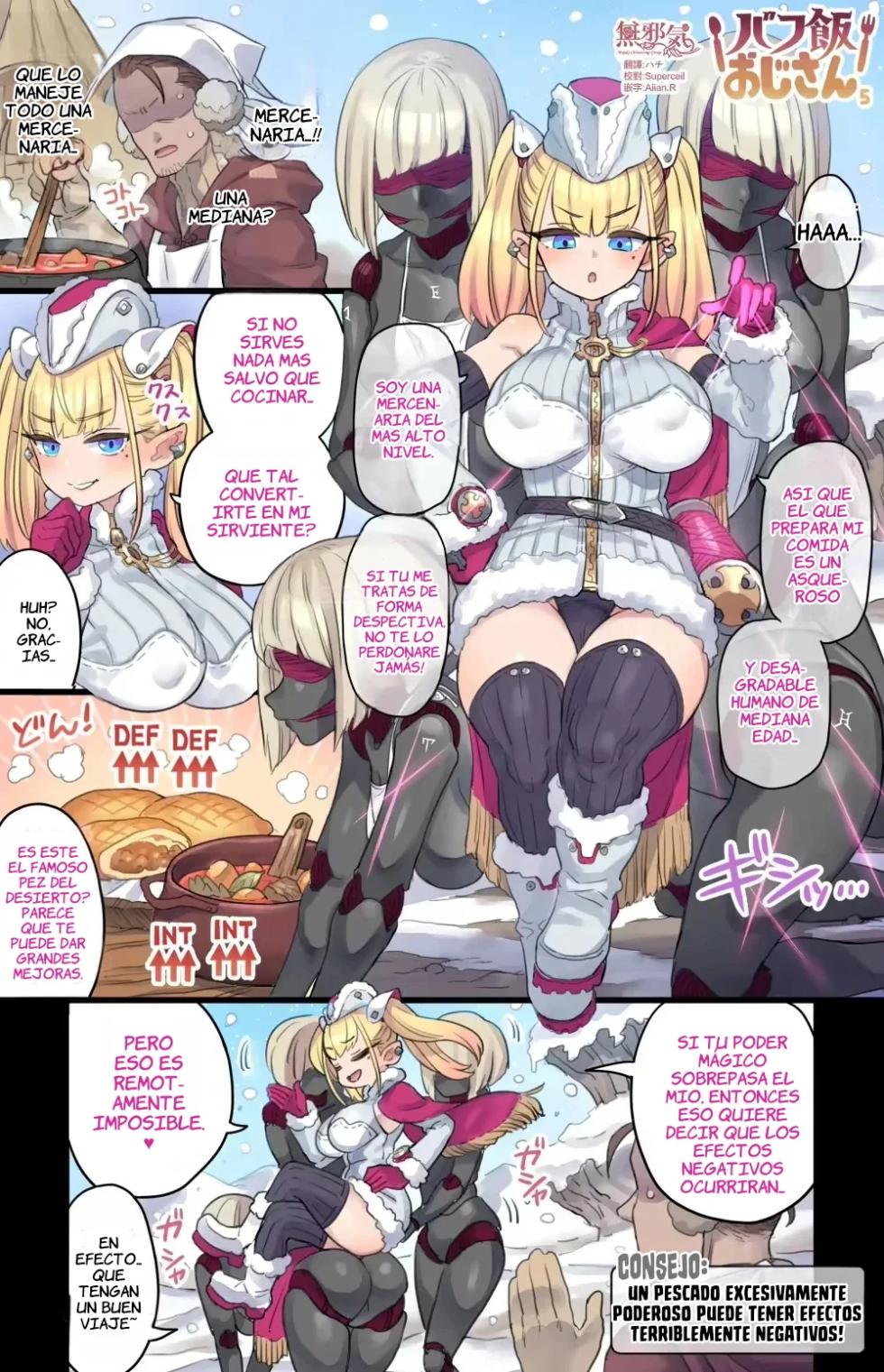 [mimonel] Un Chef Humano Cocinando Comidas Buffeadas Para Chicas Monstruo [Spanish] [Culto a Slanesh] - Page 5