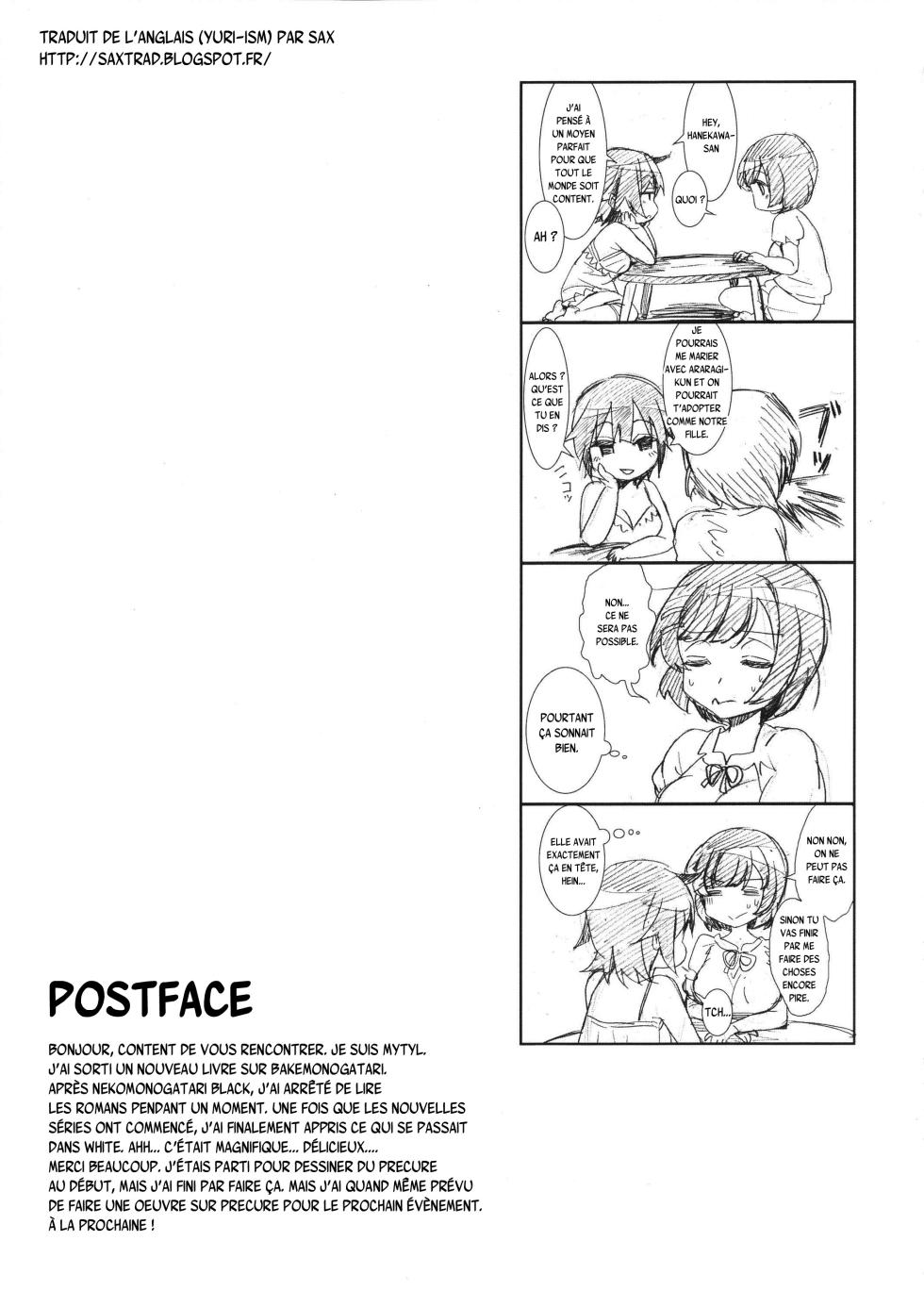 (CT22) [Soramimi (Mytyl)] Neko Douraku (Bakemonogatari) [French] {SAXtrad} - Page 20