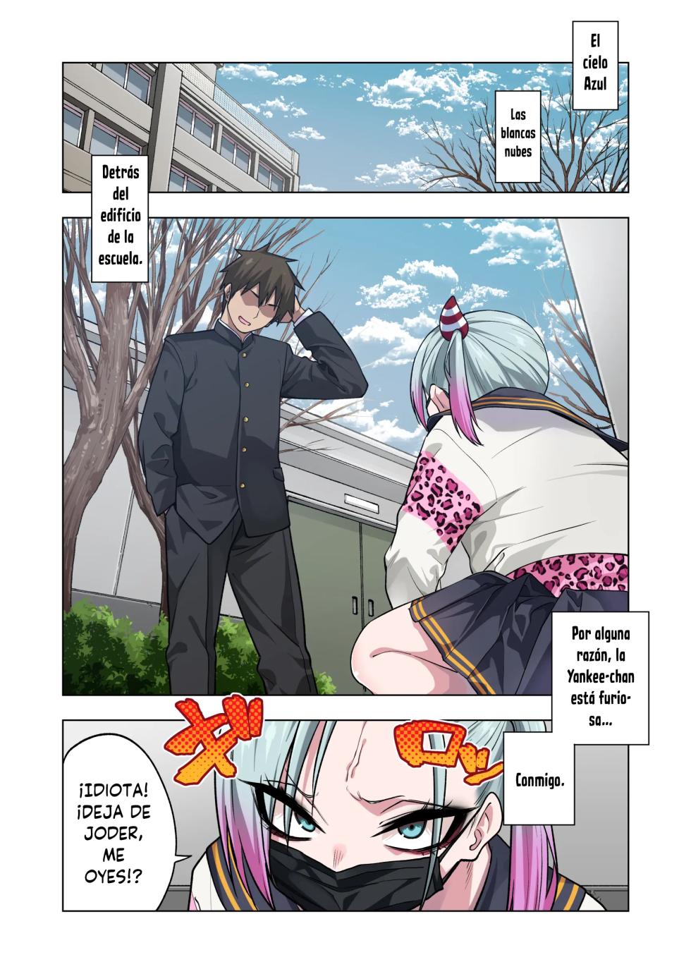 [Gujira 4 Gou (Gujira)] Tsuntsun Yankee-chan wa Yowayowa Chikubi o Ijireba Kekkou Nandemo Yarasete Kureru 3｜La Yankke que te Dejará Hacer Casi Cualquier Cosa Si Juegas con Sus Pezones Sensibles 3 [Spanish] [Traductor X] - Page 2