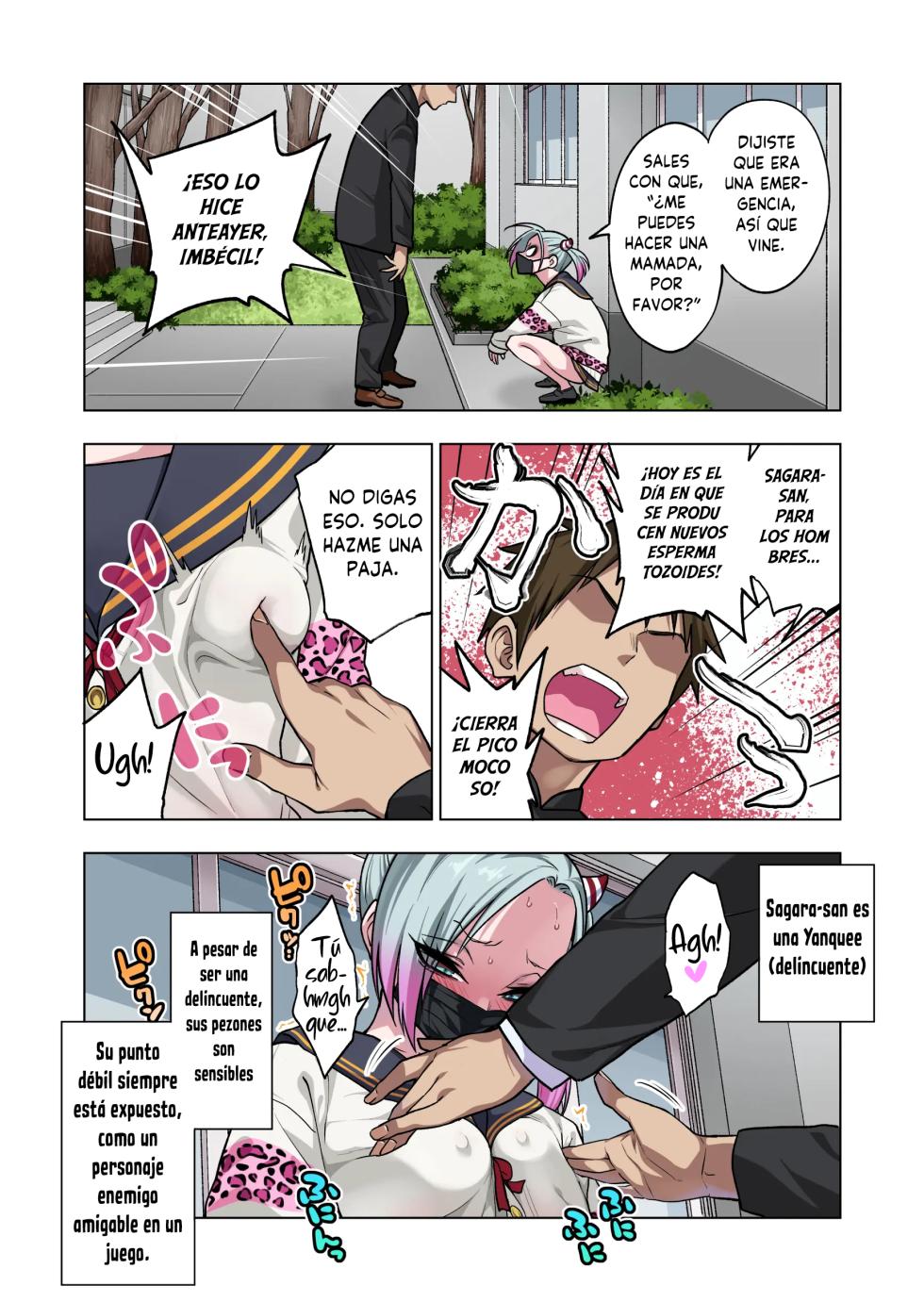 [Gujira 4 Gou (Gujira)] Tsuntsun Yankee-chan wa Yowayowa Chikubi o Ijireba Kekkou Nandemo Yarasete Kureru 3｜La Yankke que te Dejará Hacer Casi Cualquier Cosa Si Juegas con Sus Pezones Sensibles 3 [Spanish] [Traductor X] - Page 3