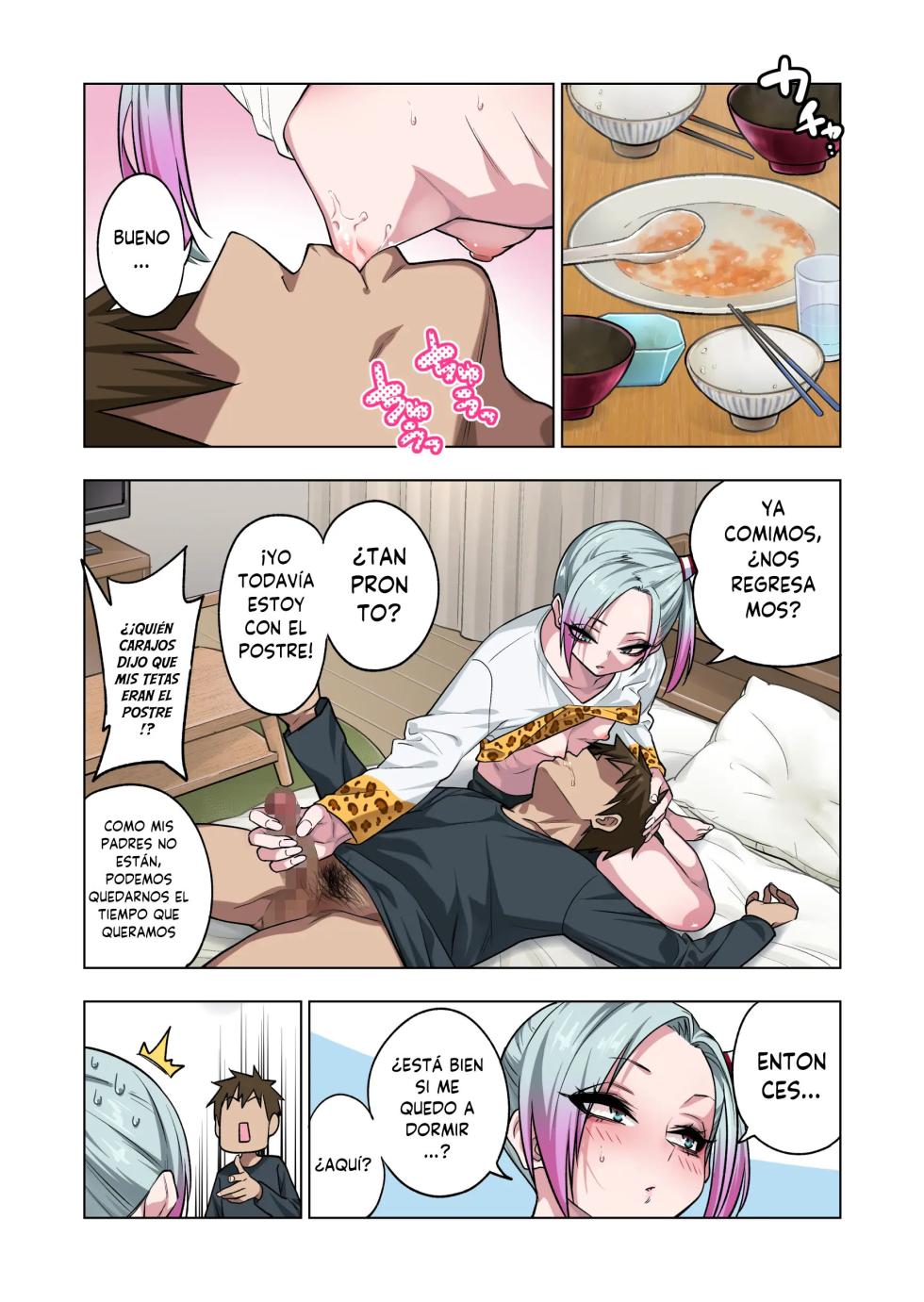 [Gujira 4 Gou (Gujira)] Tsuntsun Yankee-chan wa Yowayowa Chikubi o Ijireba Kekkou Nandemo Yarasete Kureru 3｜La Yankke que te Dejará Hacer Casi Cualquier Cosa Si Juegas con Sus Pezones Sensibles 3 [Spanish] [Traductor X] - Page 34