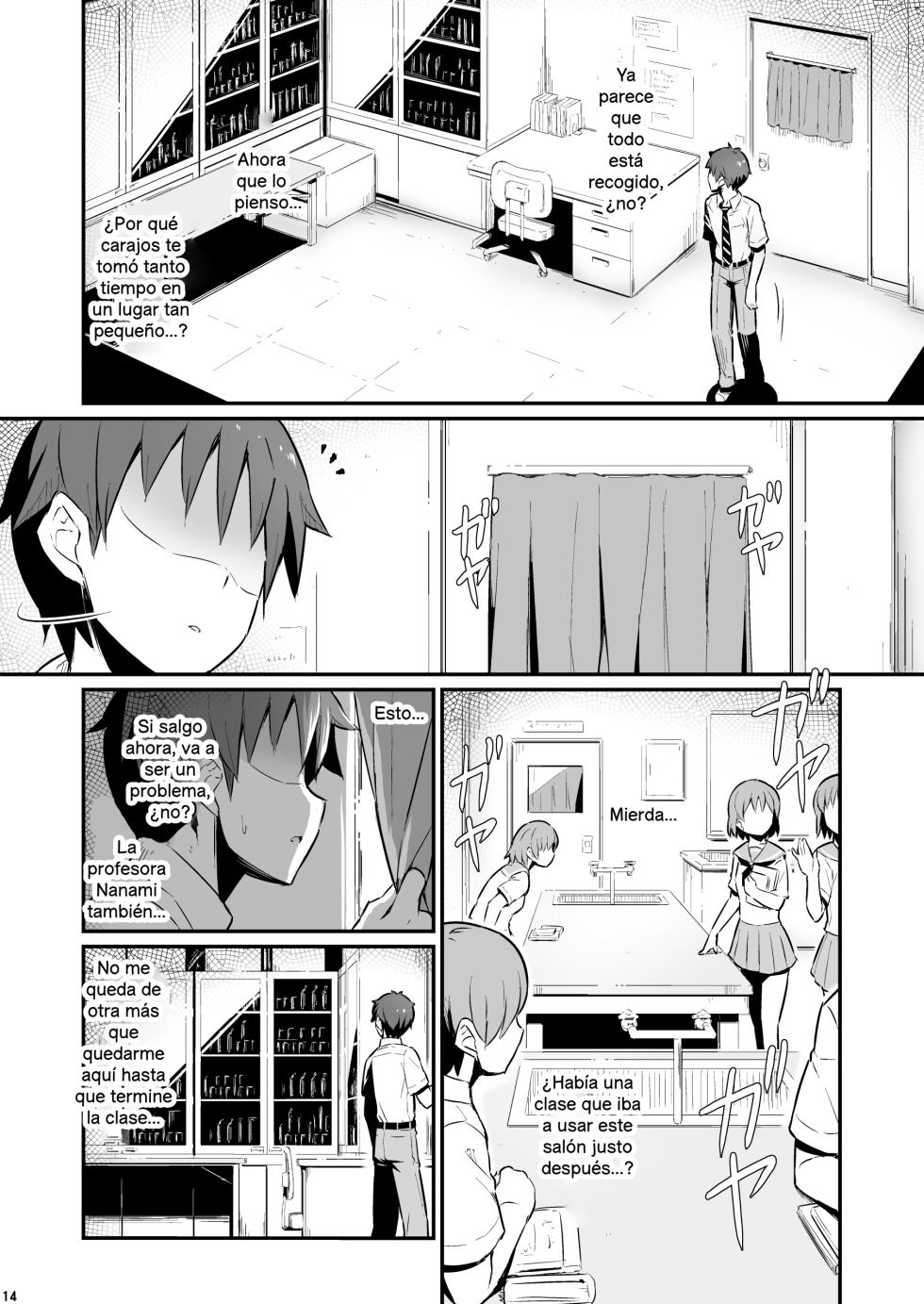 [Pirokobo (Piro)] Kagaku Junbishitsu no Tsumi | El pecado del laboratorio de química [Spanish] - Page 15