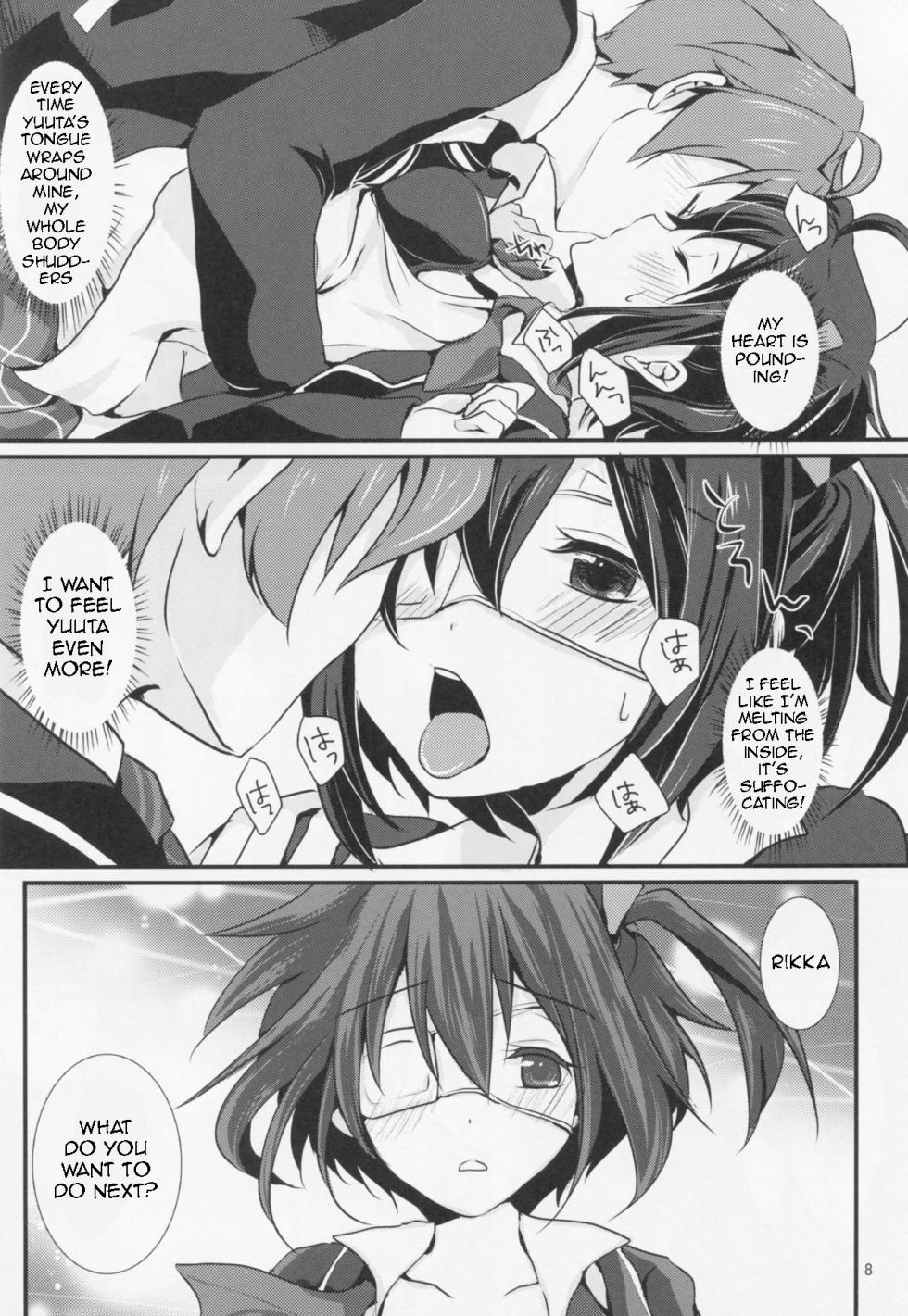 (C83) [Fukurou no Yuubinya-san (Ueto Seri)] Wall Breaker the Ultimate: The Ultimate Fusion of Mutual Love (Love, Chunibyo & Other Delusions!) [English] - Page 9