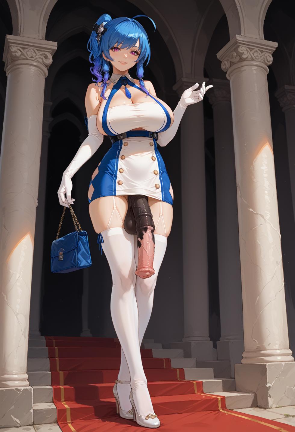 St. Louis | Azur Lane | Horsecock futa fourt2 ai generated - Page 1