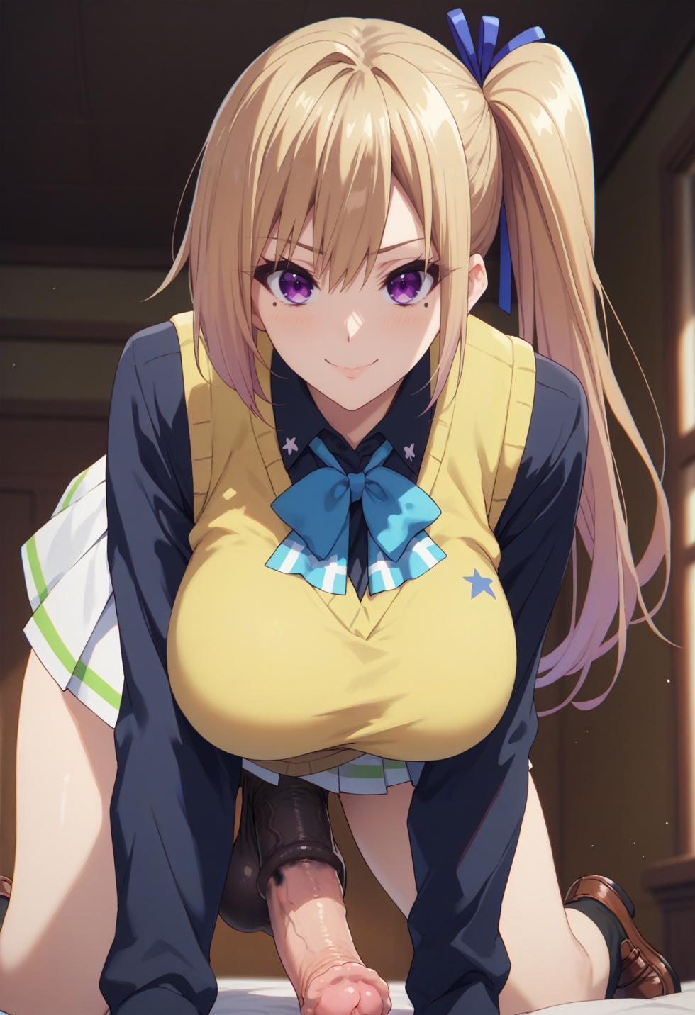 Kawakami Mai | Musaigen no Phantom | Horsecock futa fourt2 ai generated - Page 9