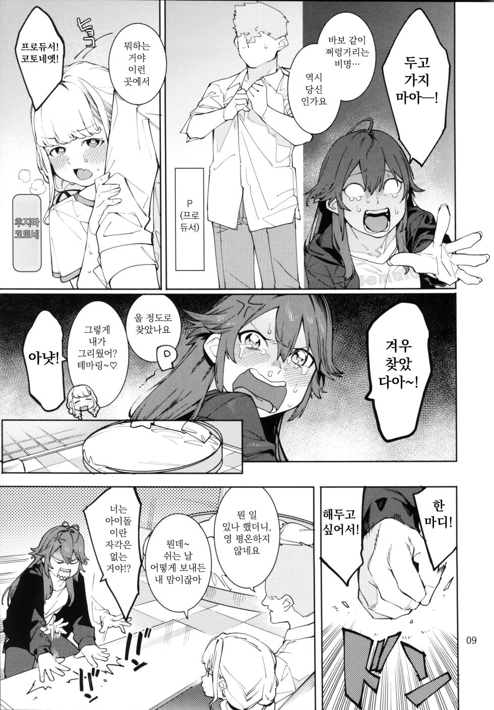 [DogStyle (Menea the Dog)] Hatsuboshi Cream Pie Vol.2 Hathuboshi Katakoi Ninniku Aburamashimashi (GAKUEN iDOLM@STER) [Korean] - Page 8