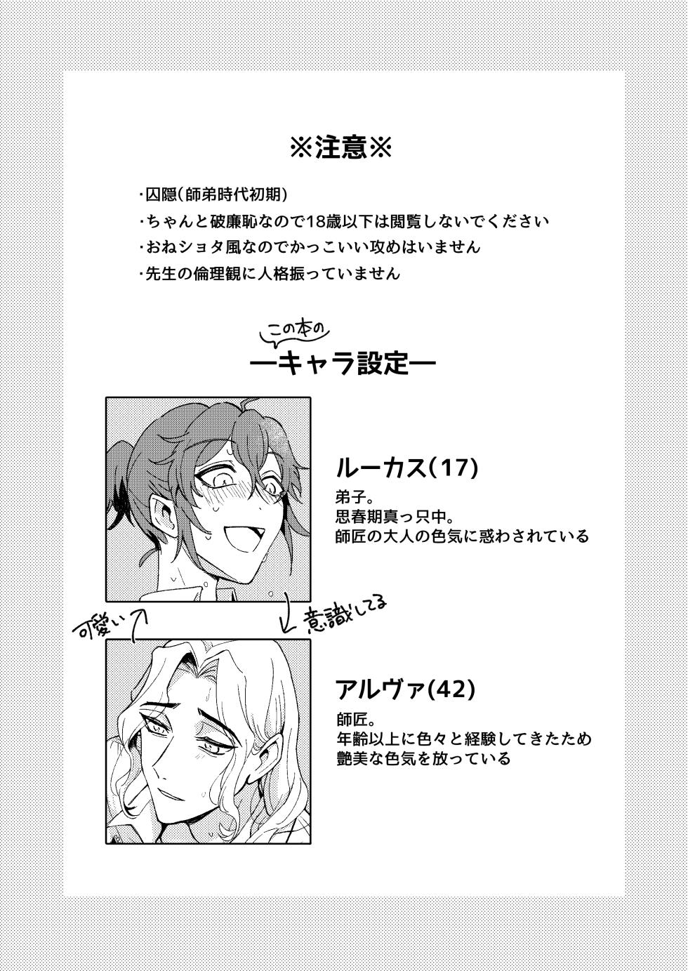 [Bakuhatsushisan(Hazeru)] senseiga aideshini nandemo oshieteageru [IdentityV][Digital] - Page 2