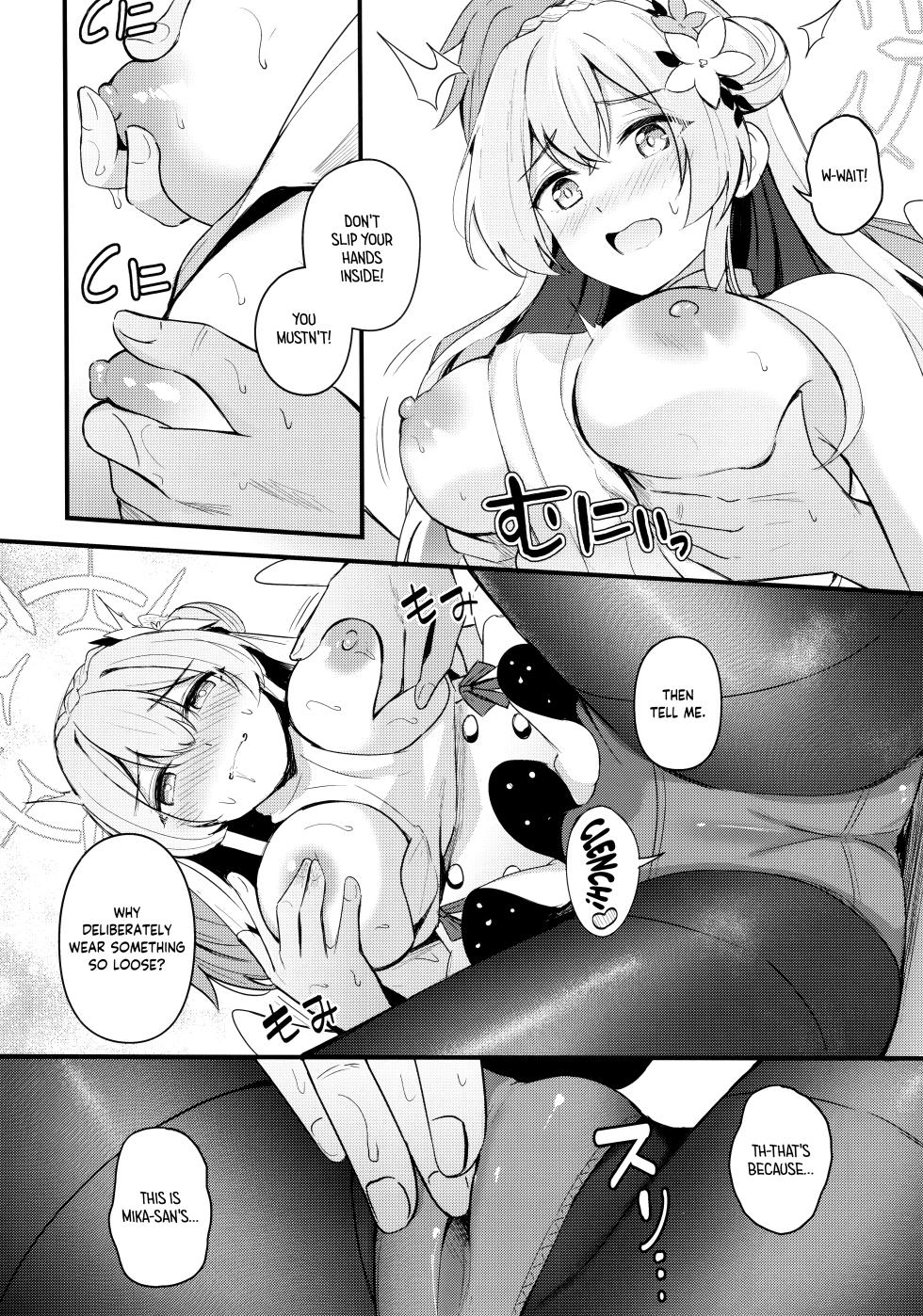 (C104) [Koniro Kajitsu (KonKa)] Seifuku o Yogosanaide | Don't get it on the uniform! (Blue Archive) [English] [Tea Party Scans] - Page 7