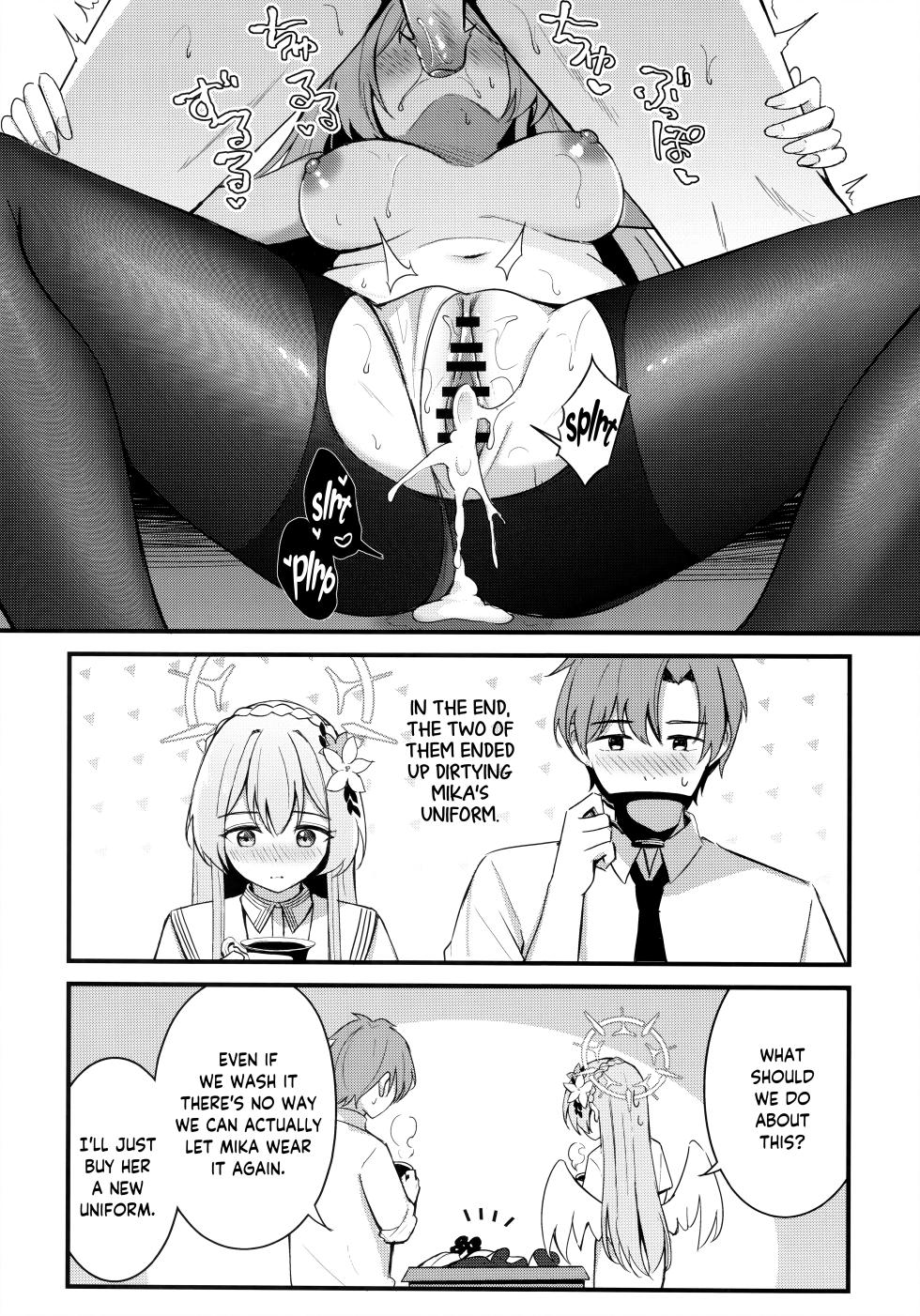 (C104) [Koniro Kajitsu (KonKa)] Seifuku o Yogosanaide | Don't get it on the uniform! (Blue Archive) [English] [Tea Party Scans] - Page 27