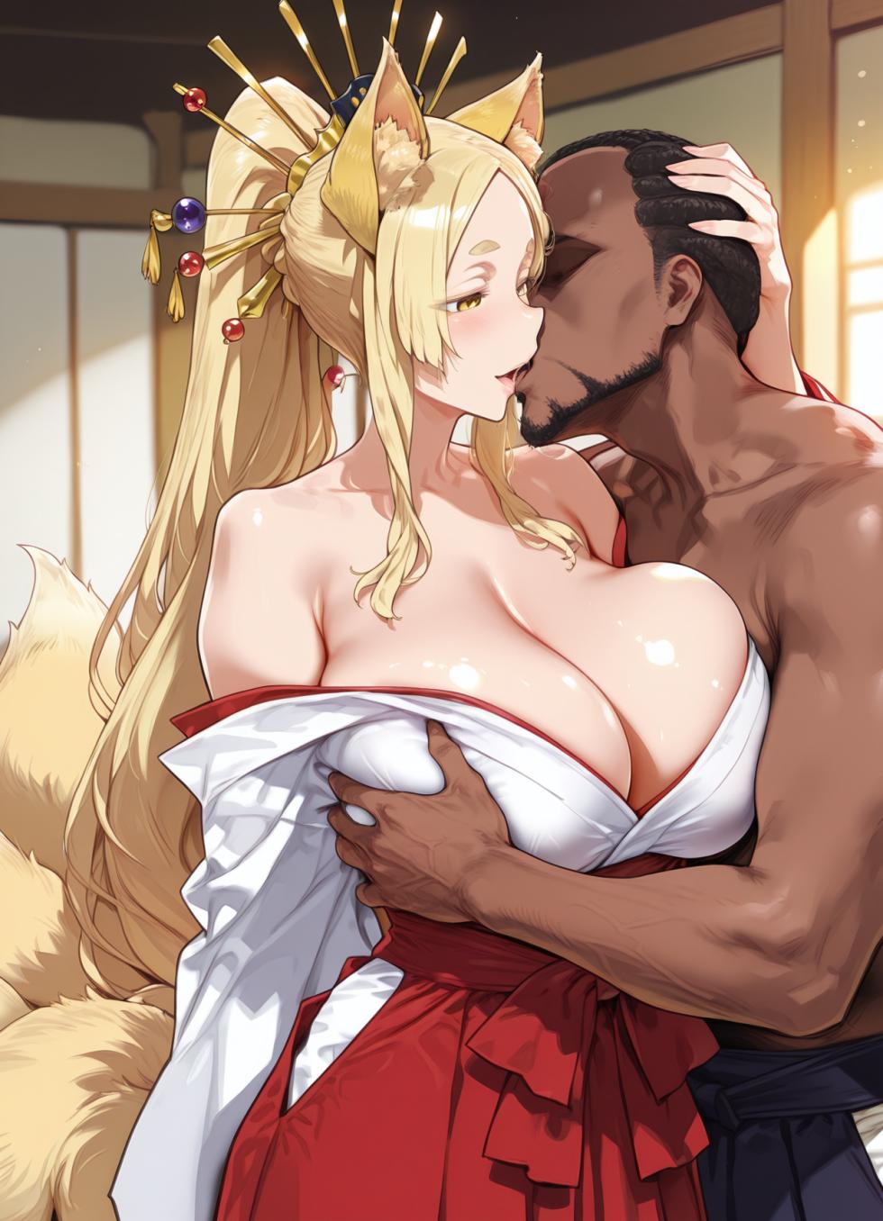 Yasaka (highschool dxd) sorasenpai ai generated - Page 4