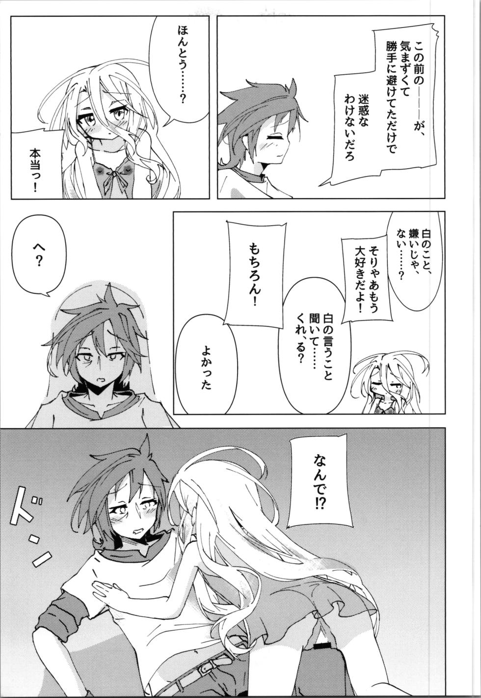 (C105) [Taiyou no Kemo Koya (Kemo Taiyou)] "Kuuhaku Sex" sono 2 (No Game, No Life) - Page 13