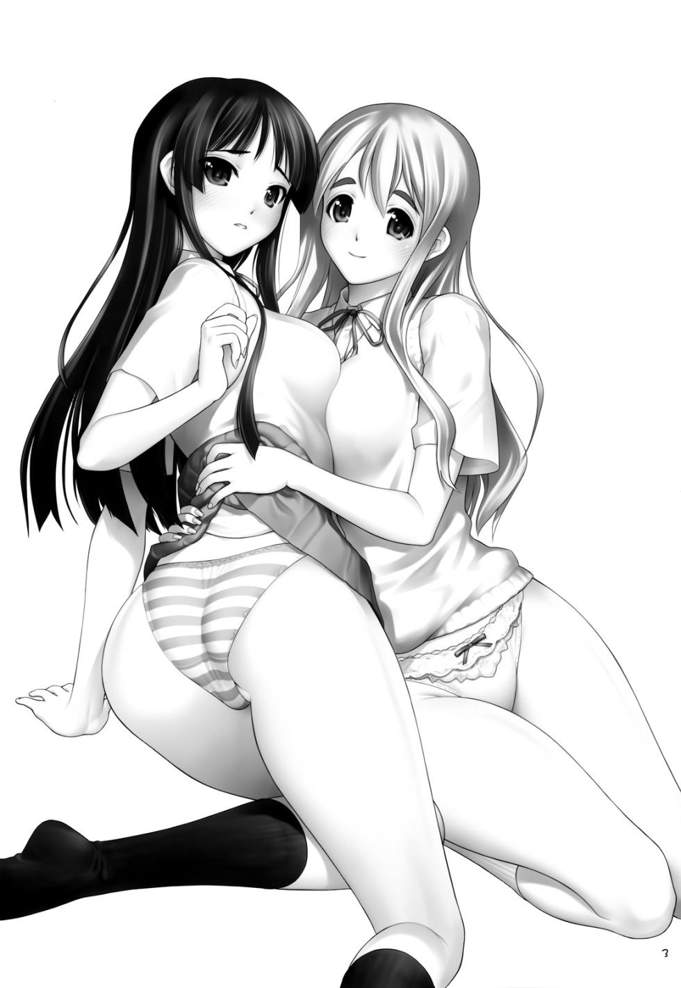 (C78) [Hellabunna (Iruma kamiri)] MIO-MUGi Densya Chikan | 미오 & 무기 전철치한 (K-ON!) [Korean] - Page 3