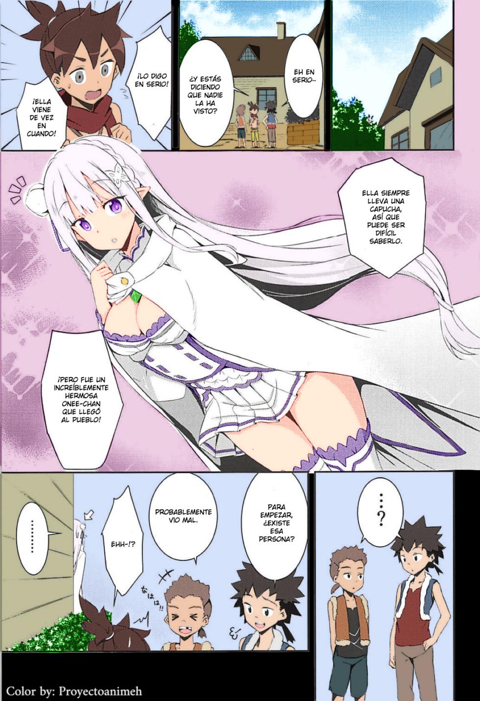 (C94) [Chelsea lip (Minato Yoshihiro)] Majo no Nokoriga (Re:Zero kara Hajimeru Isekai Seikatsu) [Spanish] [LimeCreme] [proyectoanimeh] [Colorized] - Page 2