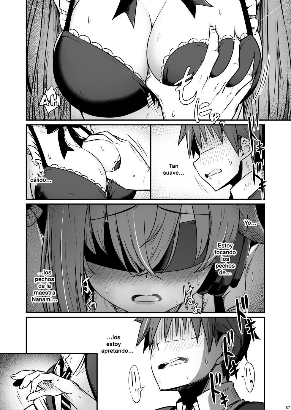 [Pirokobo (Piro)] Kagaku Junbishitsu no Tsumi 3 -Ochite Iku Futari- | El pecado del laboratorio de química 3 -La caída de los dos- [Spanish] - Page 38