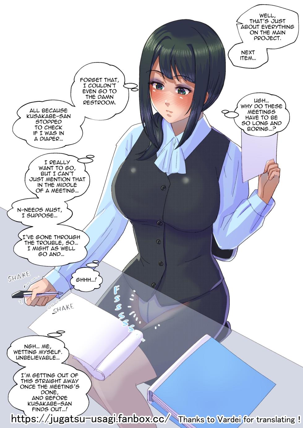 [Jugatsu Usagi] Kouhai no Iinari Baby | Kouhai’s Pushover Baby [English] - Page 9