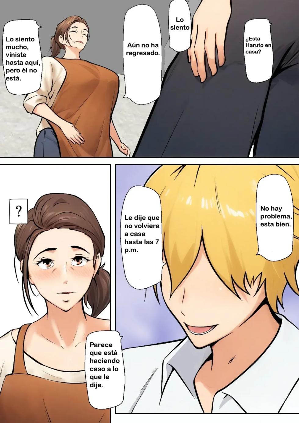 [Pentacle (Shimipan)] Musuko no Tomodachi to no Giji Renai｜Pseudo Romance con el Amigo de Mi Hijo [Spanish] [RYU.SHINS] - Page 4