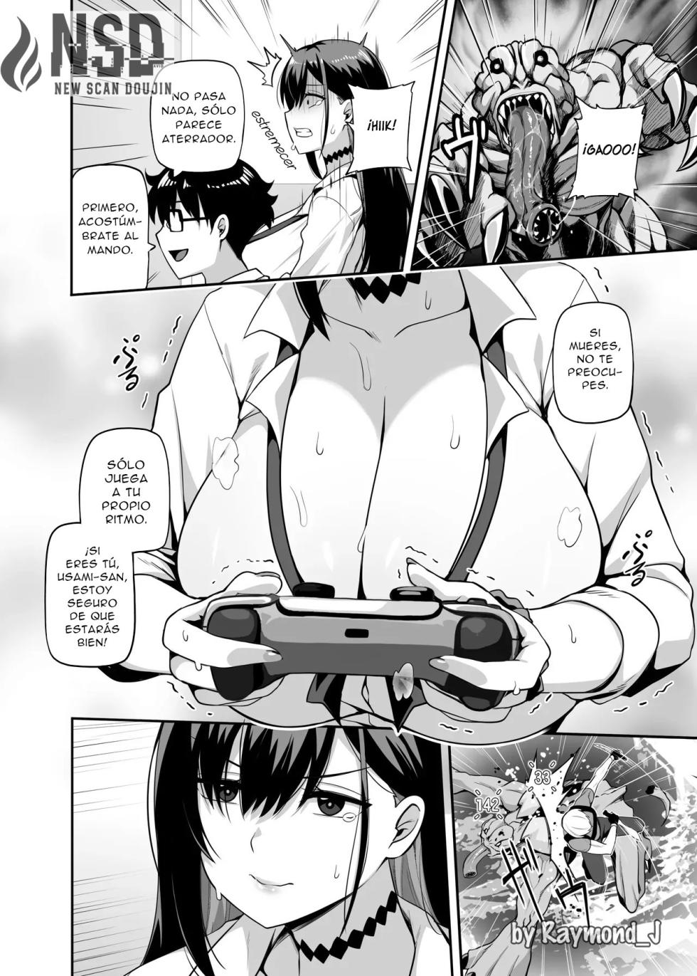 [Anmonkan (Darkmaya)] Class no Gal ga Uchi ni Kite, Issho ni Hunting Action Yattemita Ken｜La Vez que Vino una Gyaru de Mi Clase a Mi Casa y Terminamos Jugando un Juego de Caza Juntos [Spanish] [New Scan Doujin] - Page 8