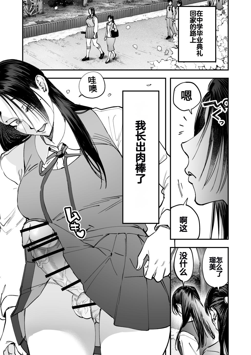 [Tosha Pink (Chimeda)] Haetate Futanari Haru, Kaitsuu-chuu [Chinese] - Page 3