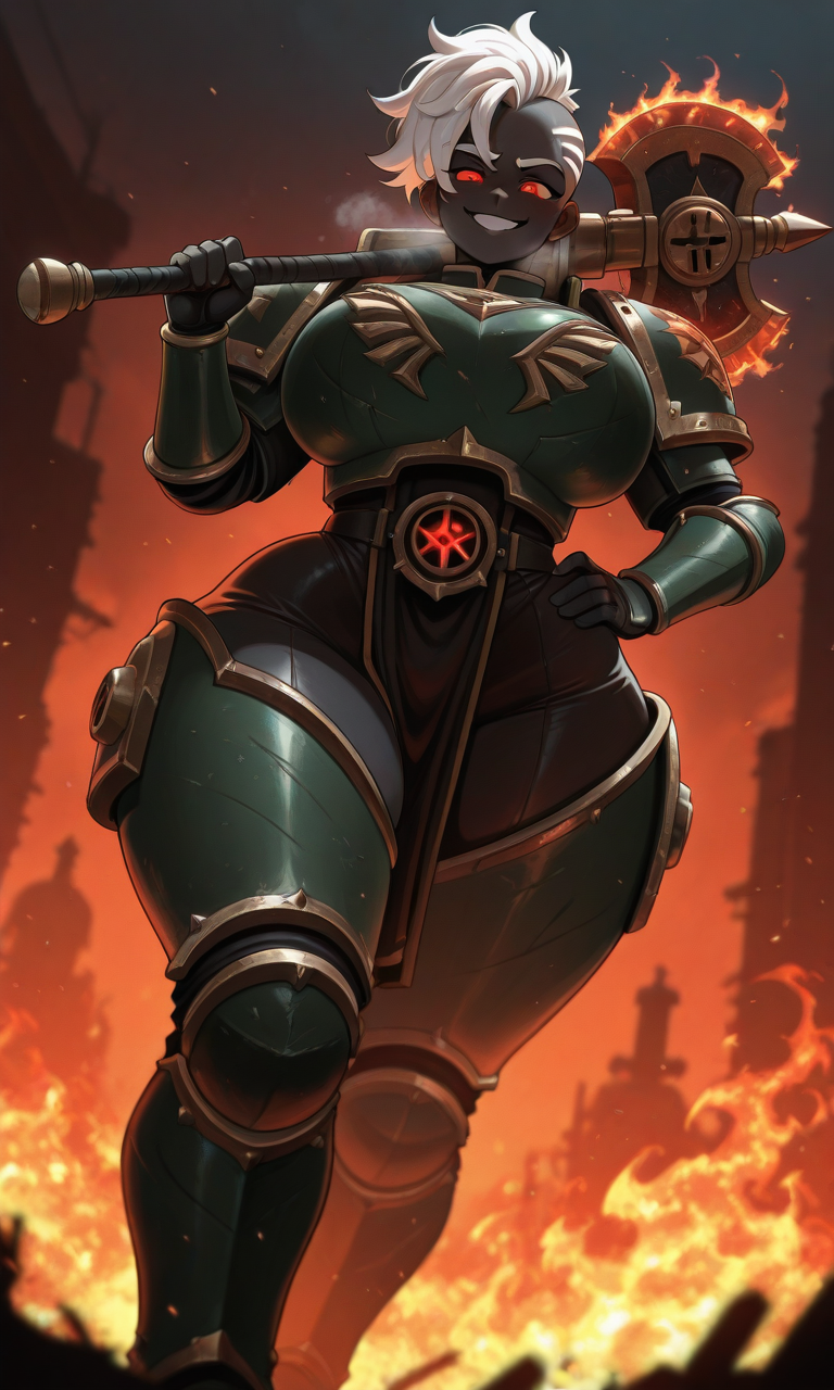 Warhammer 40k - Fem-Vulkan daidoujipv ai generated - Page 1