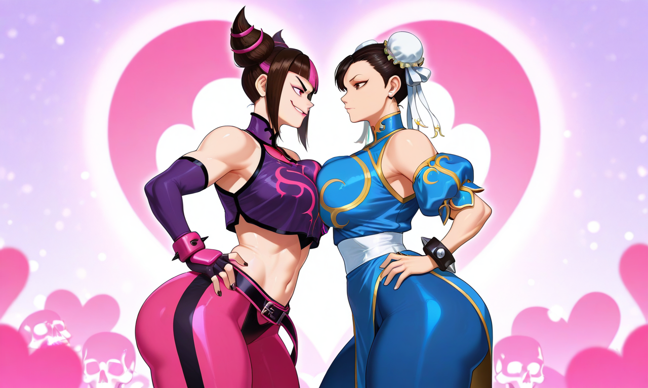 Street Fighter - Juri Han & Chun Li daidoujipv ai generated - Page 2