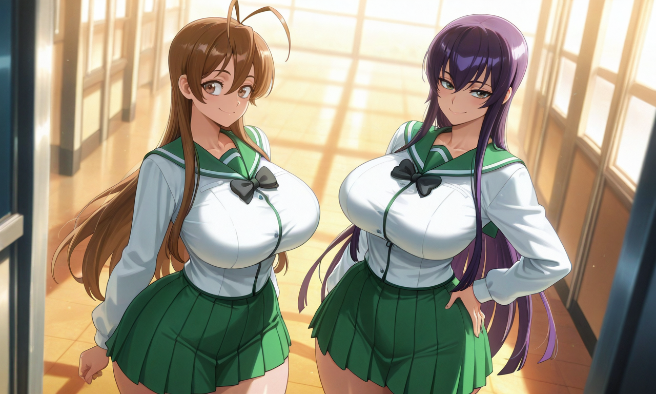 Highschool of the dead - Rei & Saeko daidoujipv ai generated - Page 3