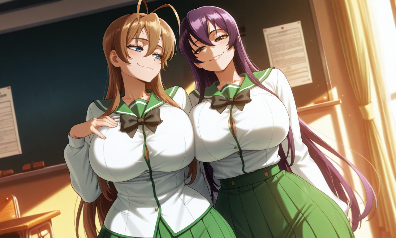 Highschool of the dead - Rei & Saeko daidoujipv ai generated - Page 4