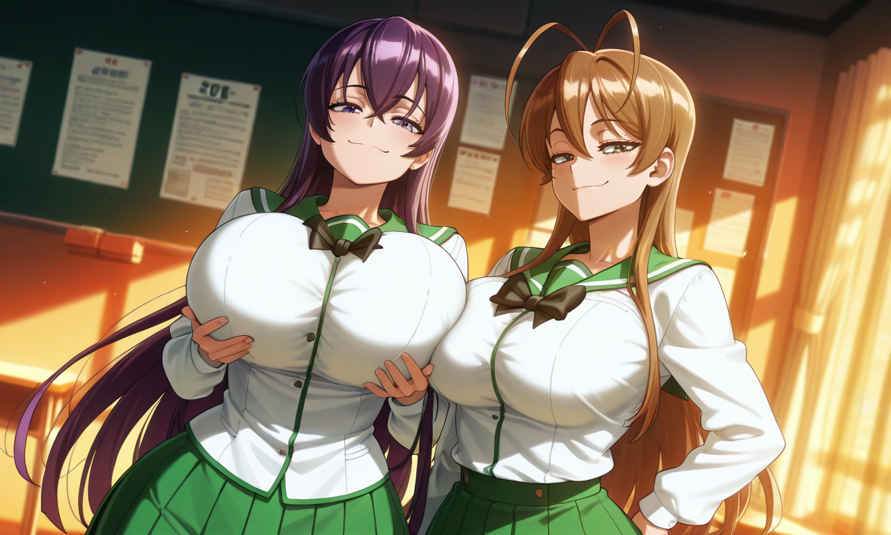 Highschool of the dead - Rei & Saeko daidoujipv ai generated - Page 5