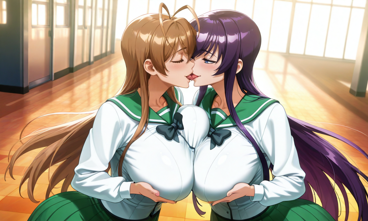 Highschool of the dead - Rei & Saeko daidoujipv ai generated - Page 8