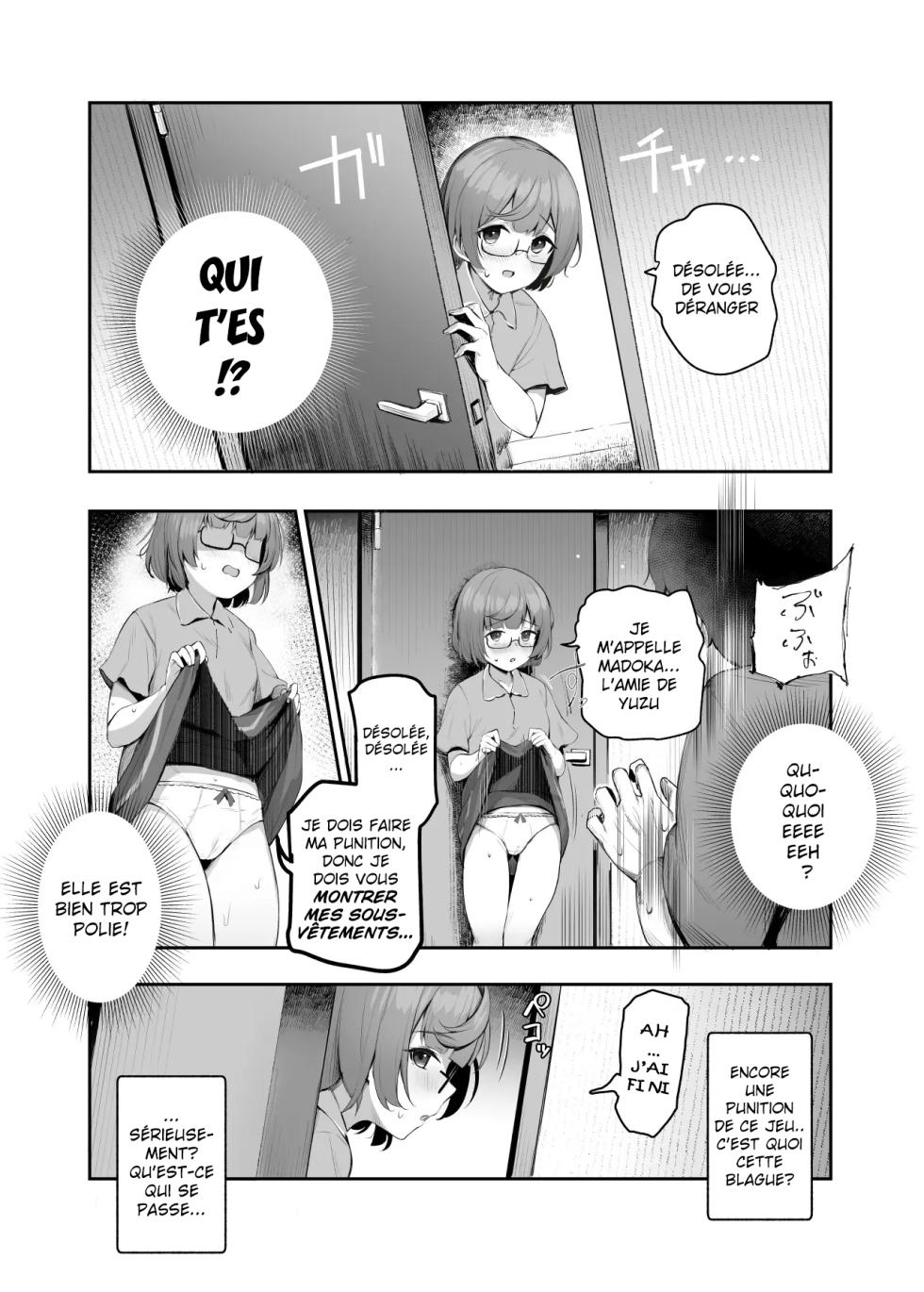 [Nyuu Koubou (Ijou)] Ore o Batsu Game no Neta ni Suruna! (Shiro!) EX   Don't Use Me For Your Punishment Game! (Do it!) EX [FRENCH] - Page 9