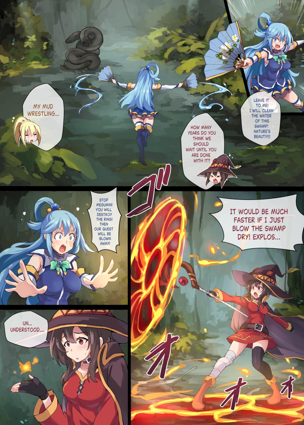 [Mist Night (Co_Ma)] Kono Subarashii Wrestle Quest! [English] - Page 5