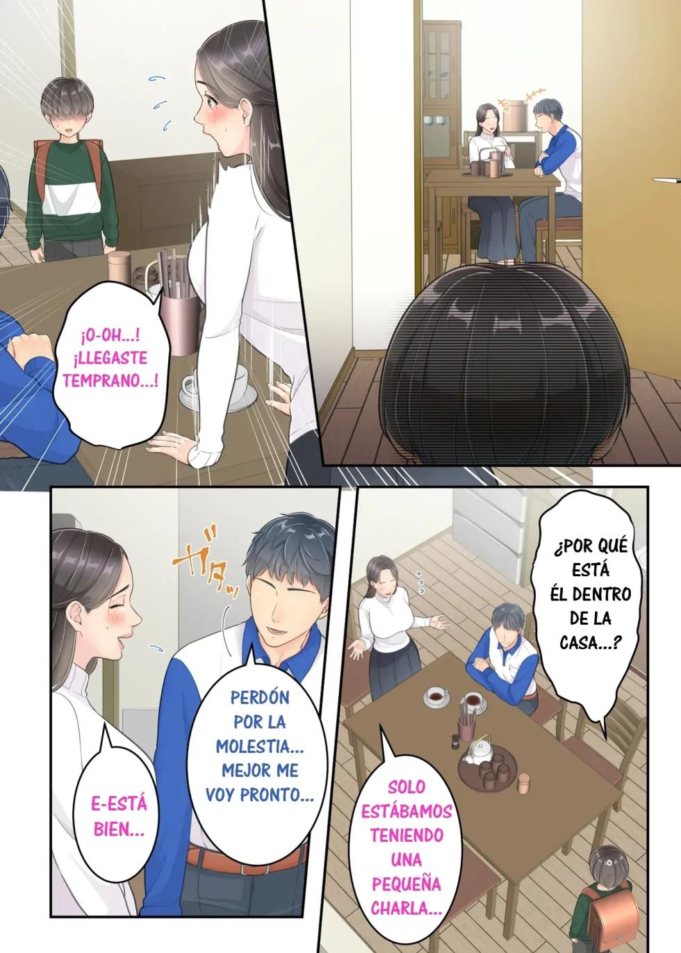 [Yuriko Club] Boku no Mama to Takuhai no Onii-san ga. | Mi Mamá y el Repartidor. [Spanish] [RYU.SHINS] - Page 16