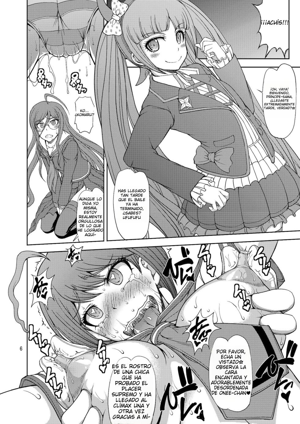 (C87) [Majimadou (Matou)] Zettai Zetsubou Zecchou Monorail｜Monoraíll del Desespero Absoluto y Extremo (Danganronpa) [Spanish] [BBBAS] [Digital] - Page 6