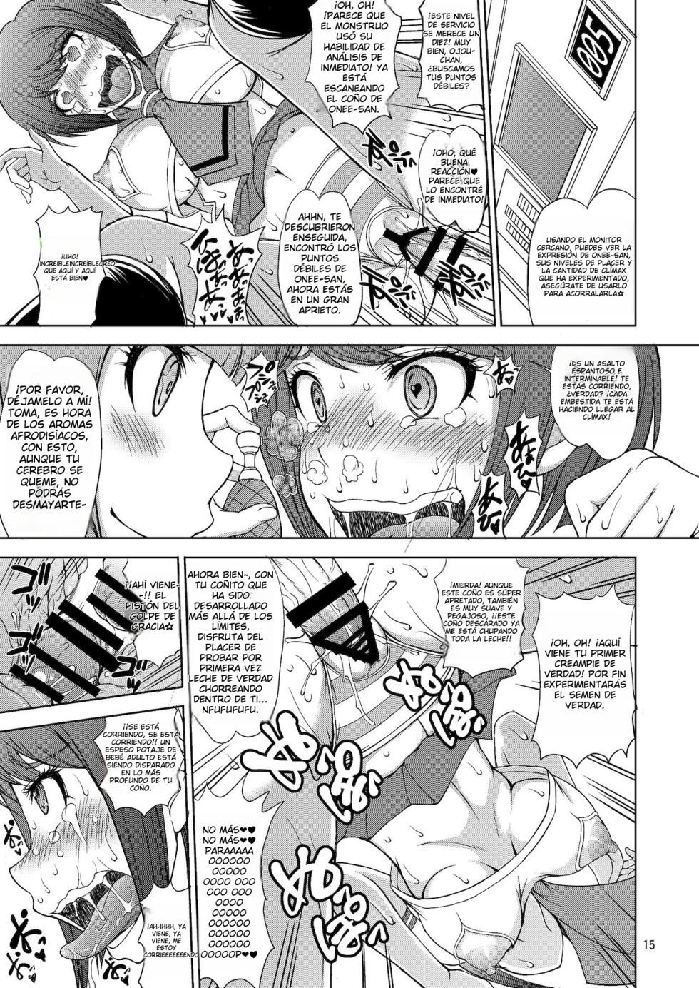 (C87) [Majimadou (Matou)] Zettai Zetsubou Zecchou Monorail｜Monoraíll del Desespero Absoluto y Extremo (Danganronpa) [Spanish] [BBBAS] [Digital] - Page 15